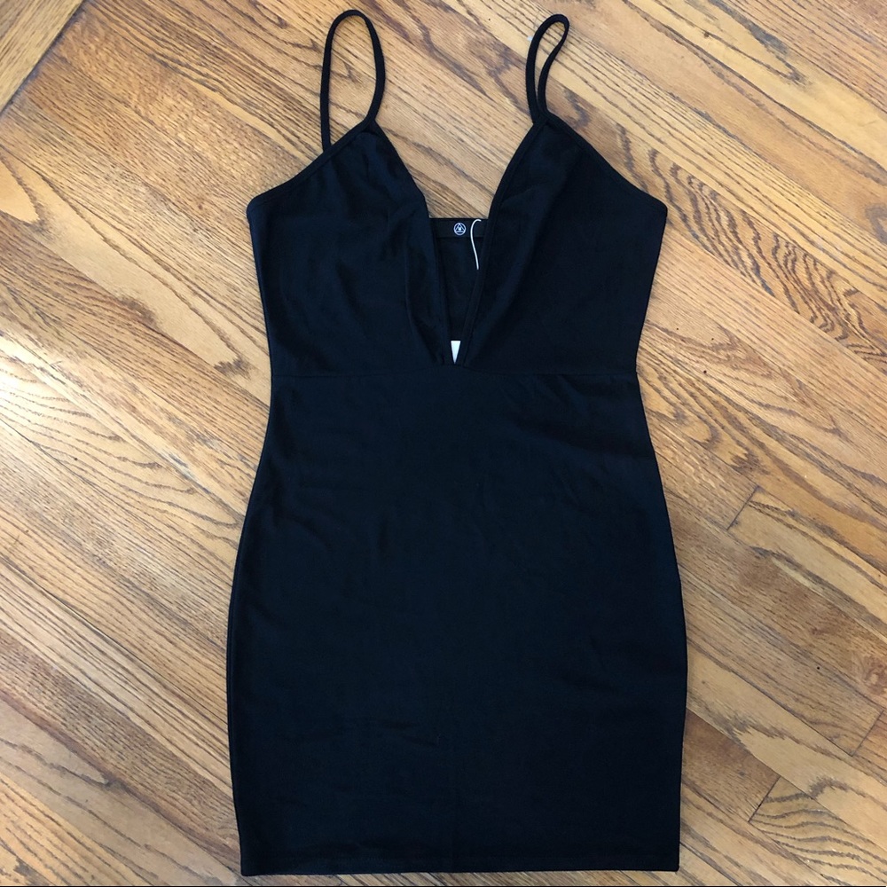 Missguided Strappy Pluge Mini Dress